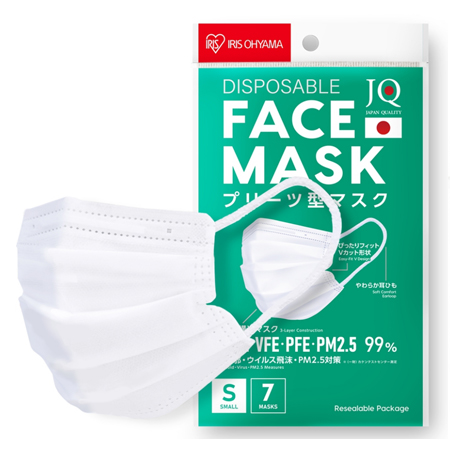 IRIS OHYAMA Face Mask THPN 7 ชิ้น (S Size) หน้ากากอนามัย ป้องกันเชื้อโรค ไวรัสและฝุ่นละออง PM 2.5 ได้ถึง 99% คุณภาพจากประเทศญี่ปุ่น